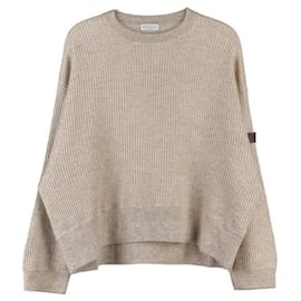 Brunello Cucinelli Punto de tela blanco para mujer