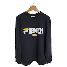 Sweatshirt mit Logo-Stickerei - Fendi