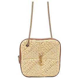 Jamie Cube Chain Tasche aus Raffia - Saint Laurent