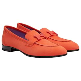 Paris Loafer Suede Orange - Hermès