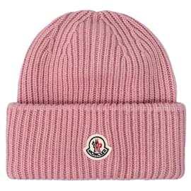 Moncler Beanie Rot Stoff