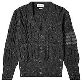 Tweed-Cardigan mit V-Ausschnitt - Thom Browne