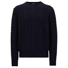 Strickpullover aus Wolle und Kaschmir mit Rundhalsausschnitt - Moncler