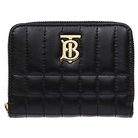 Burberry Tarjetero y monedero acolchado Monogram LOLA Negro
