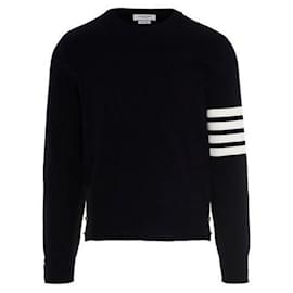Thom Browne Strickpullover aus Baumwolle in Milano-Stich