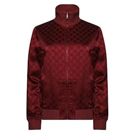 Gucci Chaqueta con cremallera en jacquard GG