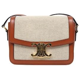 Borsa a tracolla sottile Canvas Triope - Céline