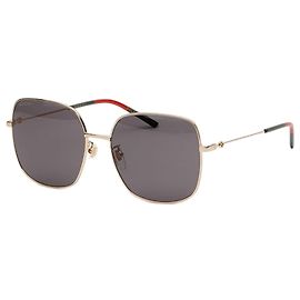 Gucci Gafas de sol Large Square Metal Asian Fit