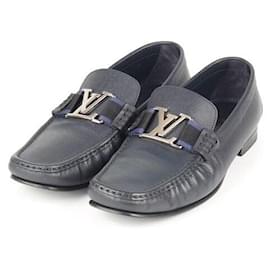 Mocasines Louis Vuitton de piel azul