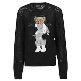 Baumwollpullover mit Rundhalsausschnitt und Polo Bear - Ralph Lauren
