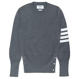 Strickpullover mit Rundhalsausschnitt - Thom Browne