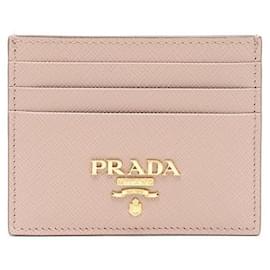 Tarjetero Saffiano con logotipo de metal - Prada