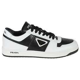 Prada Sneakers Downtown Logo Triangolare Black White