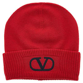 Signature Logo Wollmütze für Damen LZC - Valentino