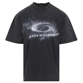 Washed Crayon Loop T-Shirt - Balenciaga