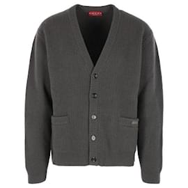 Rippstrick-Cardigan aus Wolle und Kaschmir - Gucci