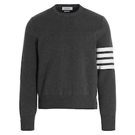 Maglione in maglia di cotone a punto Milano - Thom Browne
