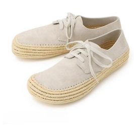 Loewe Scarpe stringate in camoscio e rafia