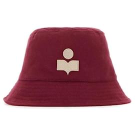 Cappello Bucket HALEY Logo Ricamato Raspberry - Isabel Marant
