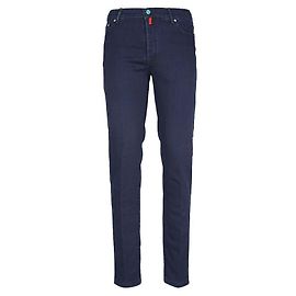 Kiton Logo Tab Wool Denim Pants