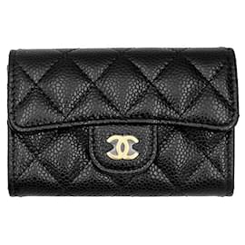 Chanel Tarjetero de piel Caviar