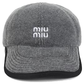 Boné de beisebol de fleece - Miu Miu