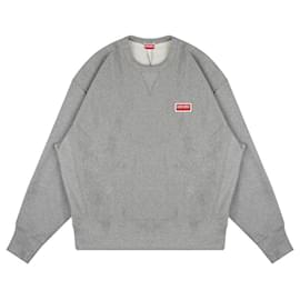 Sweatshirt mit Logo-Print Pearl Gray - Kenzo