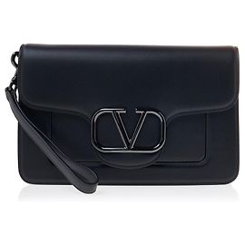 Valentino Clutch in pelle Logo