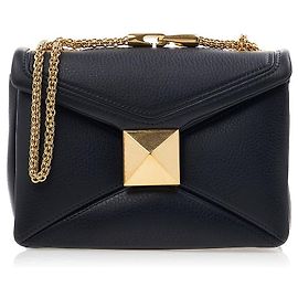 Valentino Borsa a tracolla in pelle con catena e borchia da donna ILK