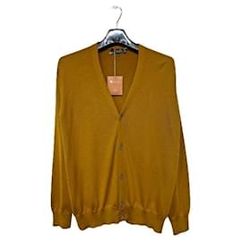 Loro Piana Kaschmir-Cardigan in Senfgelb