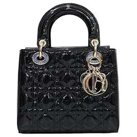 Small Lady Bag Black Patent - Dior