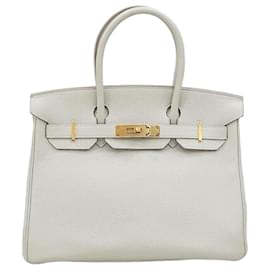 Birkin Togo Pearlgris Gold Hardware Stamp - Hermès