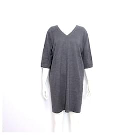 Abito scollo a V da donna in misto lana e cashmere - Hermès