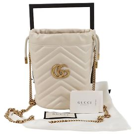 Gucci Mini Borsa a Secchiello GG Marmont a tracolla