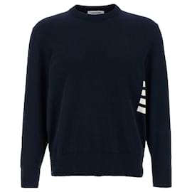 Gestreifter Pullover aus Jersey-Baumwolle - Thom Browne