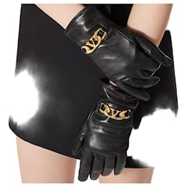 Leder-Kaschmir-Handschuhe - Valentino