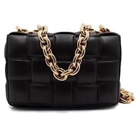Bottega Veneta Sac Cassette Brown Intrecciato Pondenete avec poignée supérieure et bandoulière, Sac Tote et Sac à bandoulière Crossbody