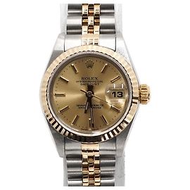 Rolex Relógio automático feminino Lady Datejust em combinação de ouro