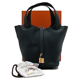 Bolso tote Picotin Lock en tono dorado - Hermès