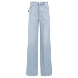 Bottega Veneta Denim Wide Leg Decolorado Claro