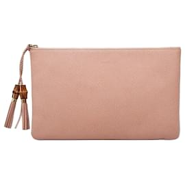 Clutch in bambù rosa - Gucci
