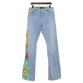 Versace Pantaloni in denim da uomo Royal Rebellion Print