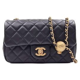 Chanel Borsa a tracolla Lambskin Classic New Mini Golden Ball