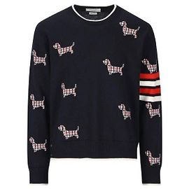 Thom Browne Bar Hector Relaxed Pullover aus Wolle