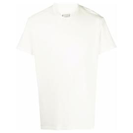 Camiseta con logotipo bordado Ivory - Maison Martin Margiela