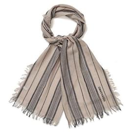 Bufanda de lana a rayas jacquard Gancini - Salvatore Ferragamo