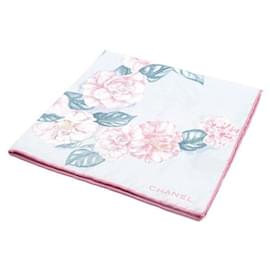Pañuelo cuadrado de seda floral - Chanel