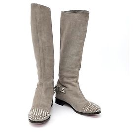 Botas largas de gamuza Christian Louboutin