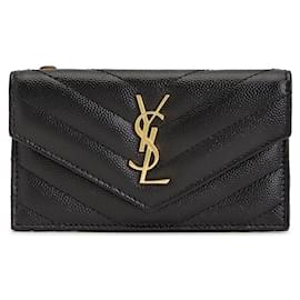 Cassandra Matelassé Fragmant Kartenetui für Damen - Saint Laurent
