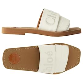 Sandali con logo ricamato Woody - Chloé